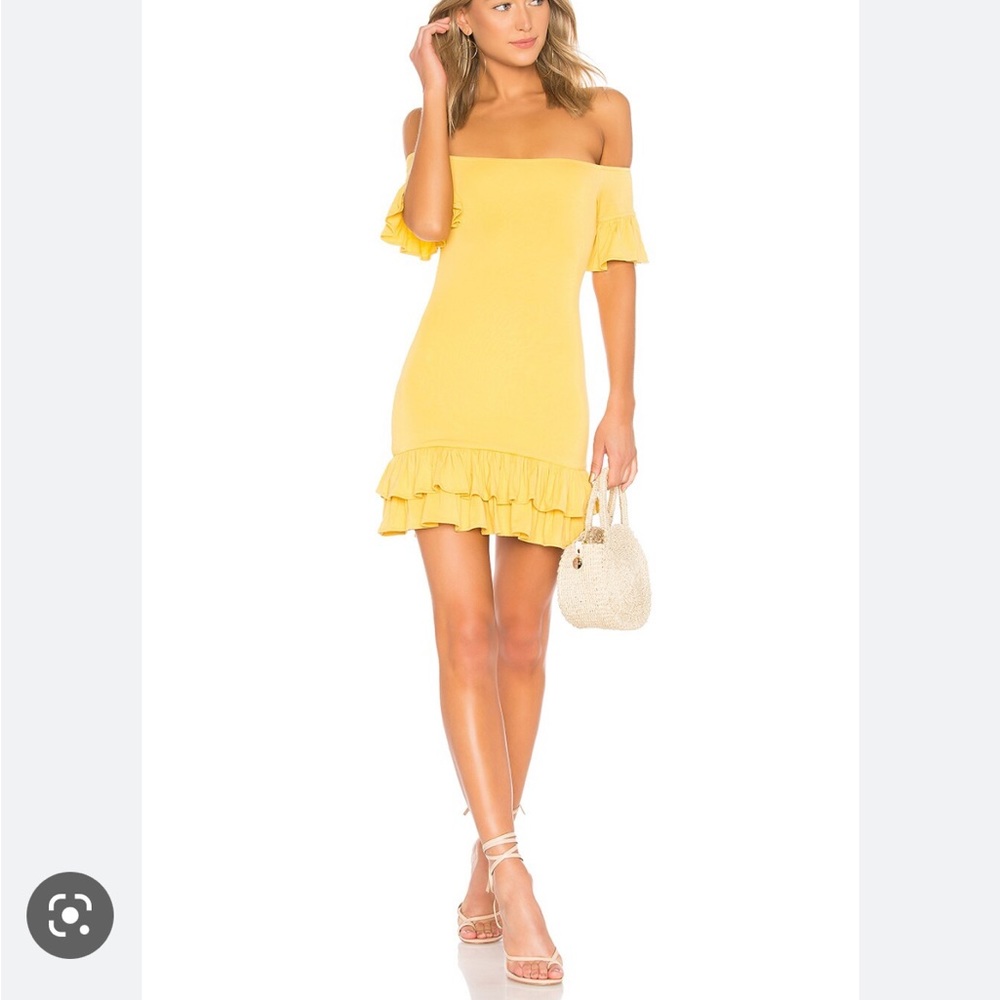 Lovers & Friends Tiger Lily mini dress in blossom yellow. Brand new never worn